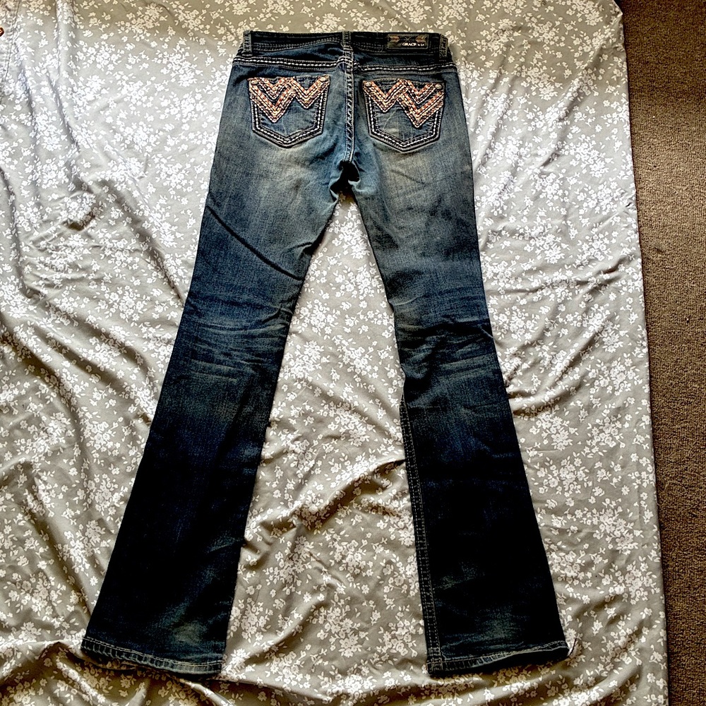 Grace in LA Women's boot cut Blue Jeans